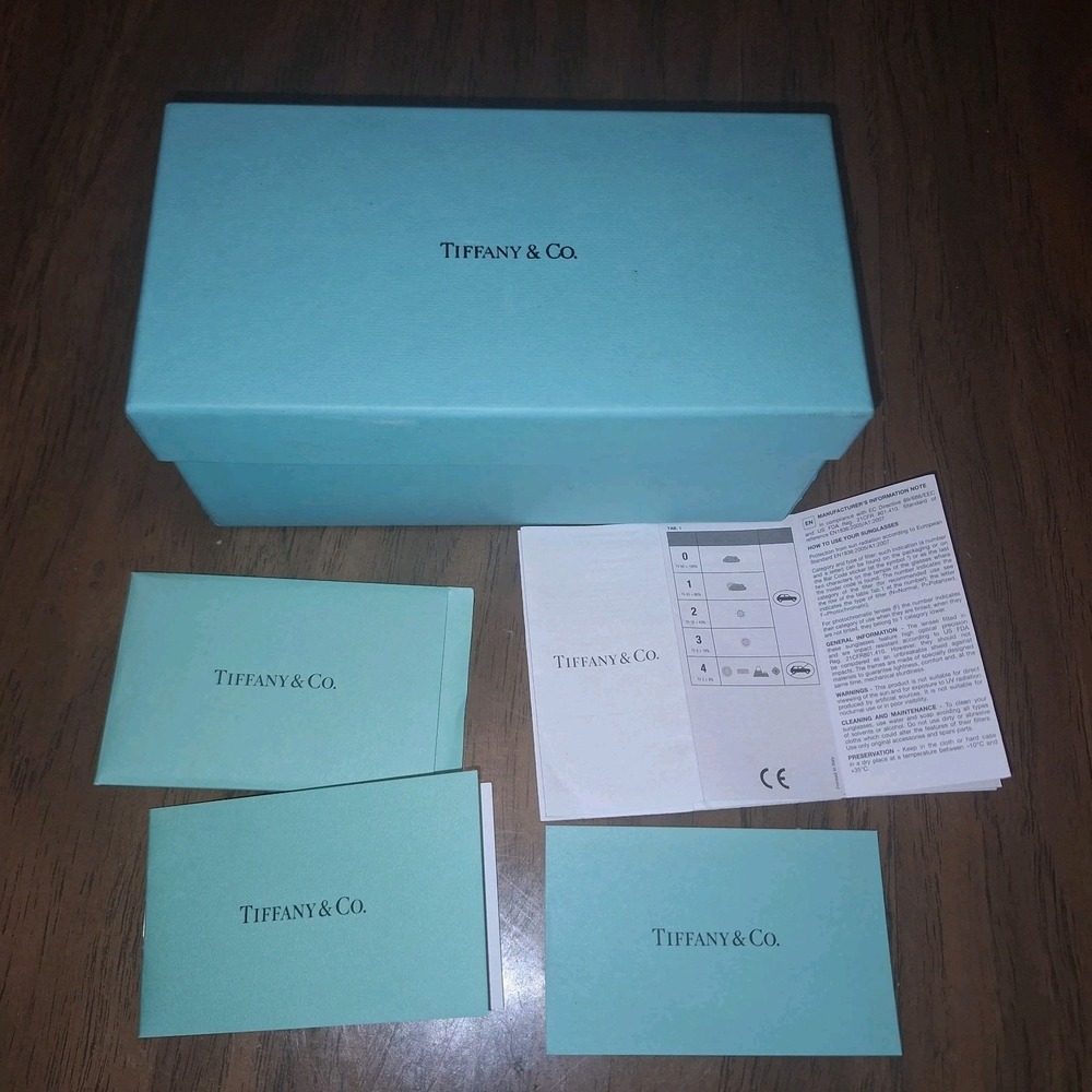 Tiffany & Co. Blue Empty Sunglass Gift Box Papers Tiffany Blue